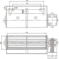 Wentylator promieniowy nawiewny 270mm lewy