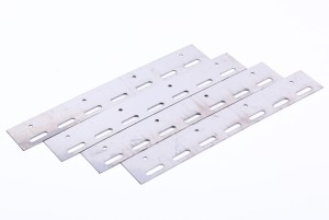 Płytka mocująca kurtyny paskowej PCV INOX (300mm)