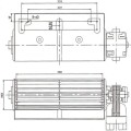 Wentylator promieniowy nawiewny 360mm prawy