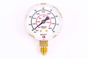 Manometr  do reduktora GCE 50bar GAUGE DIAM.63 80Bar 