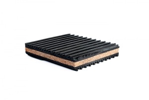 Podkładka antywibracyjna 100x100x22 mm gumowa  komplet 4 szt.