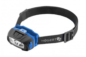 Lampa, latarka czołowa HOGERT LED USB 6 funkcji z czujnikiem ruchu