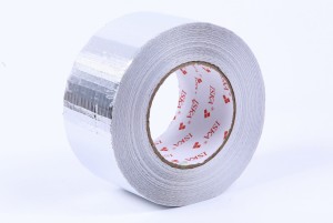 Taśma klejąca  aluminiowa zbrojona 100 mm 1-str samoprzylepna wzmocniona włóknem szklanym