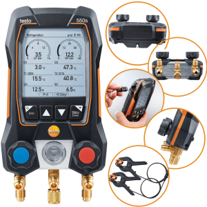 Elektroniczna oprawa zaworowa Testo 550s Basic z sondami przewodowymi