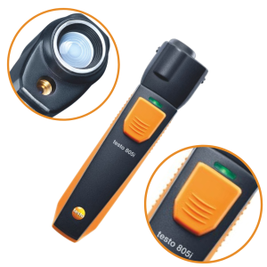 Testo 805i - Pirometr kontrolowany za pomocą smartfona SmartSonda 