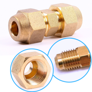 Złączka, łącznik z narzutkami, nakrętkami - Zestaw 1/4" SAE (6mm)