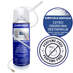 Pianka do czyszczenia, odgrzybiania i dezynfekcji klimatyzacji NANOCLEAN Air 400 ml