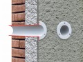 Przejście ścienne, osłona rur przez ścianę 350 mm BRS