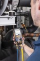 Elektroniczna oprawa zaworowa Testo 558s Zestaw Smart Vacuum z wężami do napełniania DOTYKOWY EKRAN