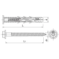 Kołek ramowy 10x100mm z kołnierzem Rawlplug