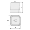 Wspornik gumowy SPK 100 70X70X60