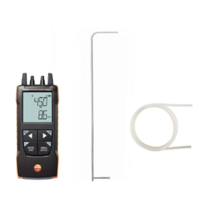 Zestaw Testo 512-1 - Cyfrowy przyrząd do pomiaru różnicy ciśnień do 200 hPa + Rurka Pitota 