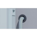 Rozeta antracyt BRSPlast 80 mm, maskownica otworu
