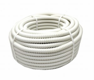 Wąż, przewód do skroplin karbowany 20mm, rura PVC 20mm 30mb gładka wewnątrz