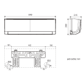 Klimatyzator ścienny SINCLAIR RAY - 3,2 kW Split (komplet)