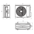 Klimatyzator ścienny SINCLAIR SREBRNY TERREL - 2,7 kW Split (komplet)