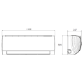 Klimatyzator ścienny SINCLAIR CZARNY TERREL - 7,1 kW Split (komplet)