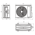 Klimatyzator ścienny SINCLAIR NAVY MARVIN - 3,5 kW Split (komplet)