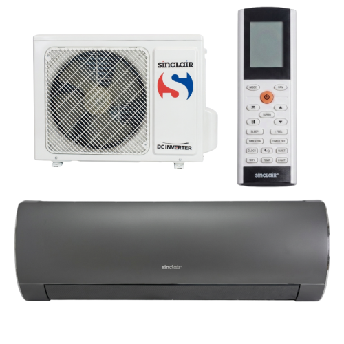 Klimatyzator ścienny SINCLAIR CZARNY TERREL - 5,3 kW Split (komplet)
