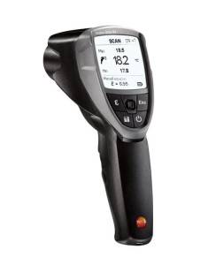 Testo 835-T2, pirometr, 4-punktowy celownik laserowy Zakres -10-1500C