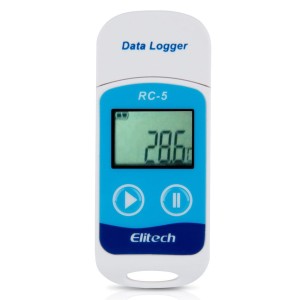 Przenośny rejestrator temperatury USB Elitech RC-5 z wyświetlaczem LCD IP65