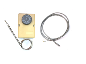 Przewód grzewczy 1m/25W , grzałka silikonowa + Termostat mechaniczny F2000