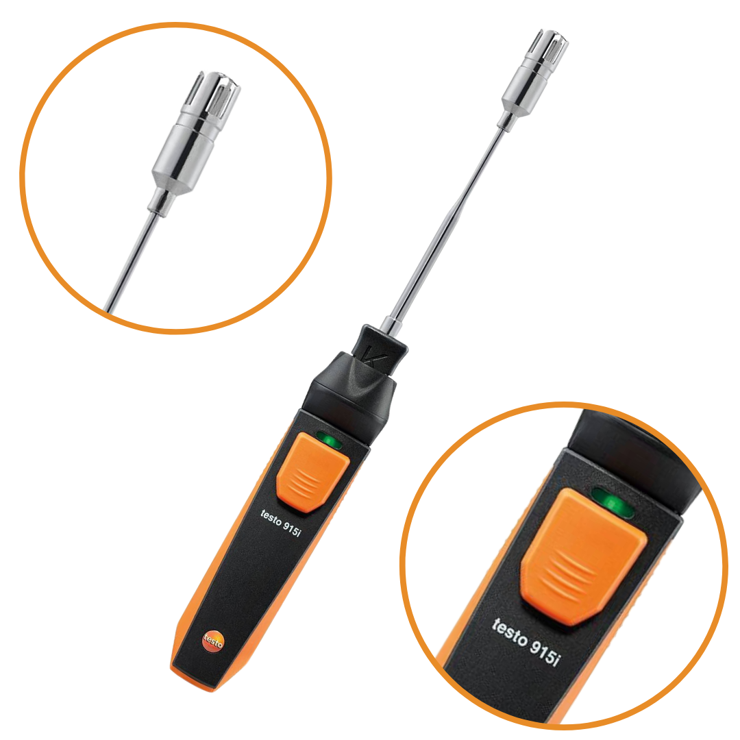 Testo 915i SmartSonda do pomiaru temperatury powierzchni współpracująca ze smartfonem