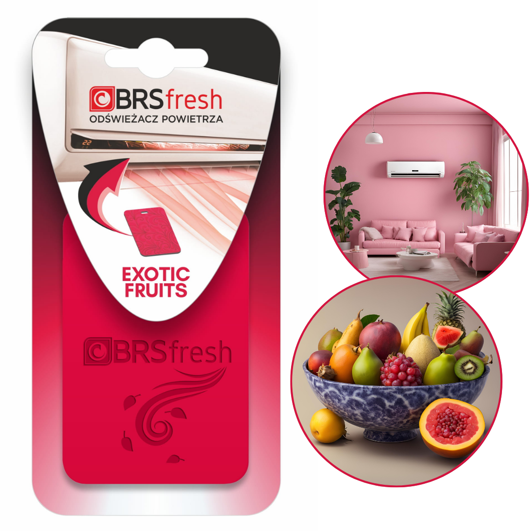 BRS-FRESH odświeżacz powietrza EXOTIC FRUITS, zapach do klimatyzacji