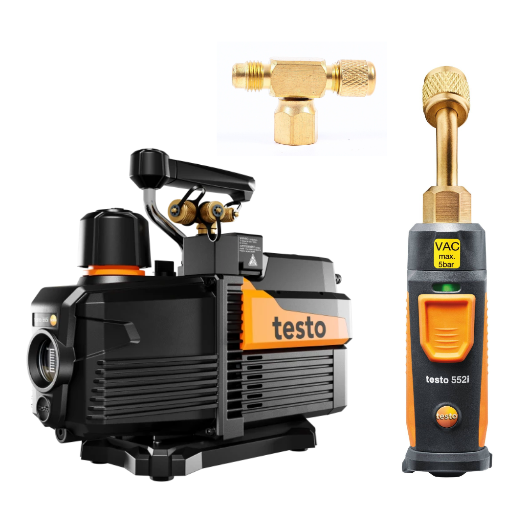 Zestaw- pompa próżniowa Testo 565i (283 l/min) + sonda 552i + trójnik AVT 64 