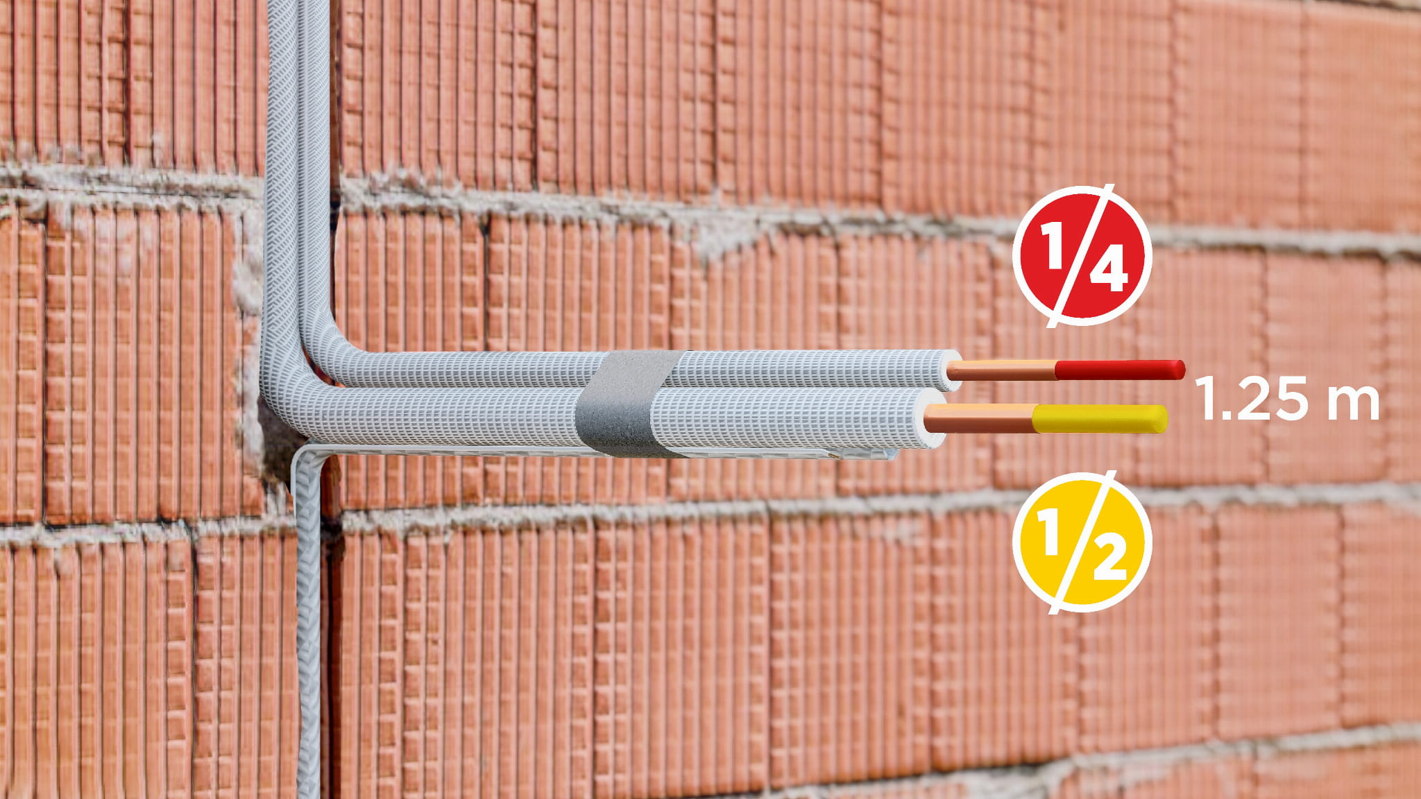 Wkłady zabezpieczające do rur 1/4"-1/2" BRS safepipe 