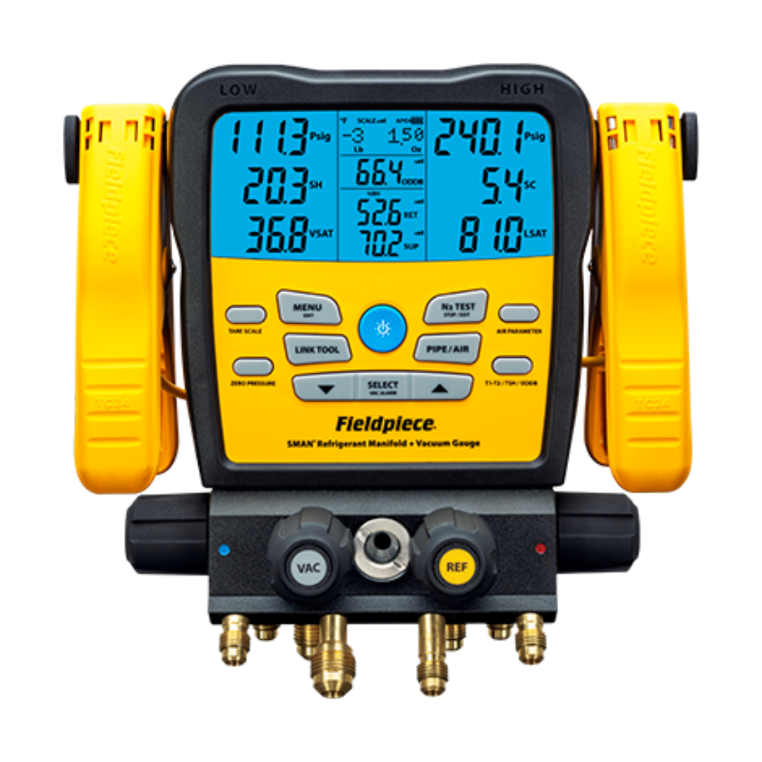 Oprawa zaworowa z wbudowanym wakuometrem SM482V Fieldpiece 