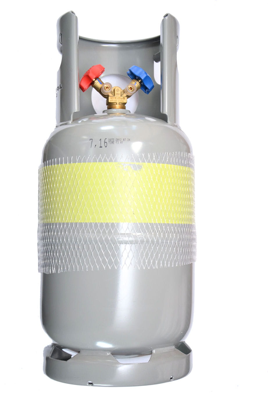 Butla do odzysku czynnika, dwuzaworowa szara 12,5L